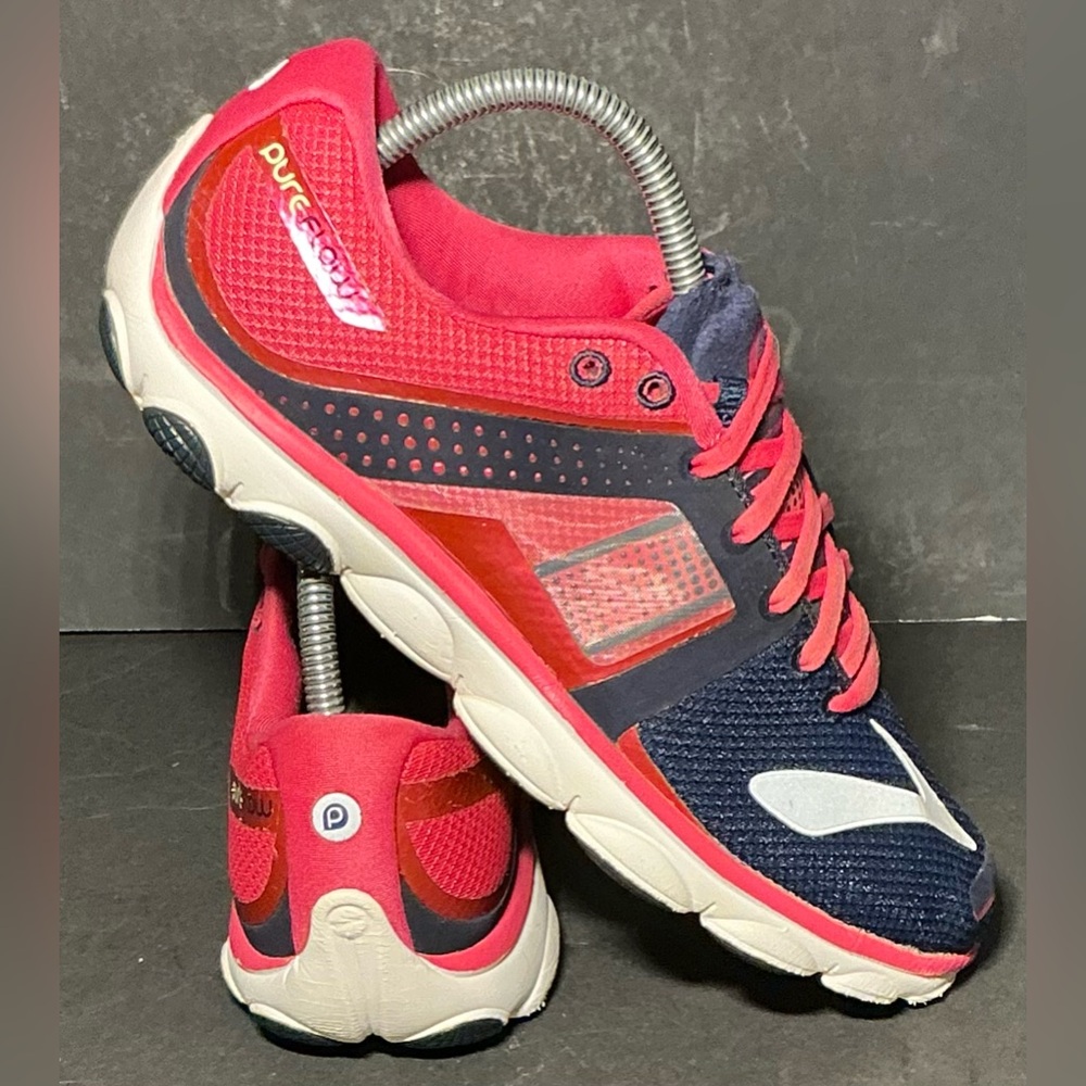 Brooks PureFlow 4 Running Pink Blue Shoes 1201801B404 Running Shoeswomen’s 8.5